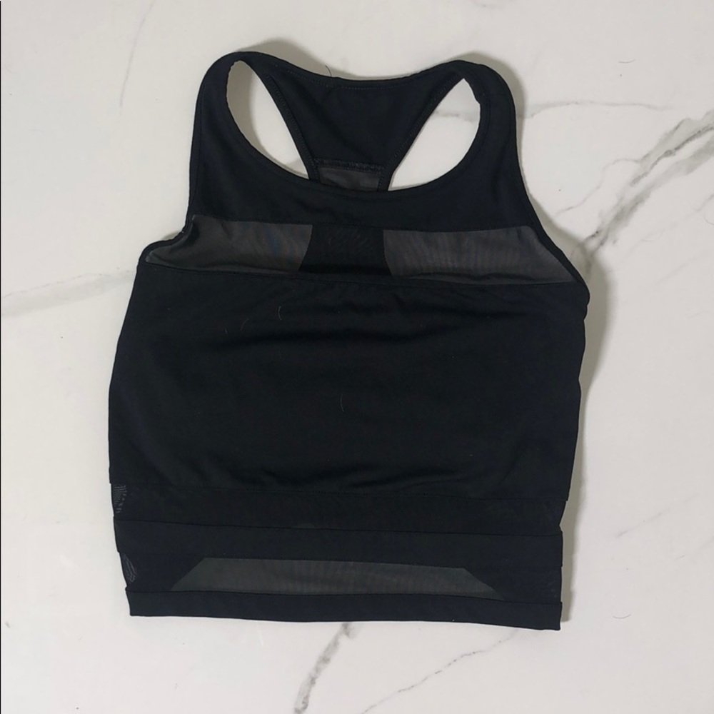 Fabletics sports bra - black with mesh